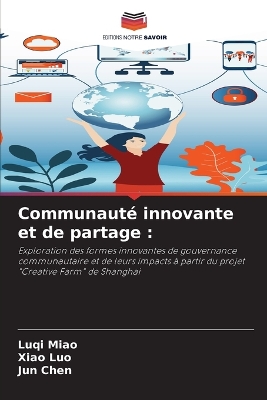 Book cover for Communauté innovante et de partage