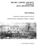 Book cover for Rio Bec, Chenes, and Puuc Styles in Maya Architecture