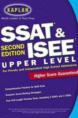 Cover of Kaplan SSAT & ISEE Upper Level