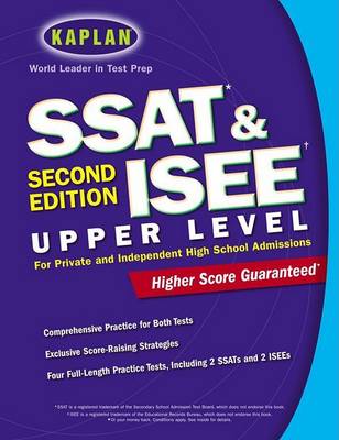 Cover of Kaplan SSAT & ISEE Upper Level