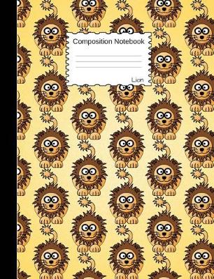 Book cover for Lion Composition Notebook
