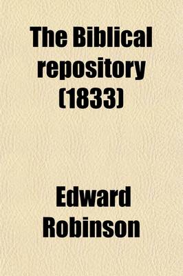 Book cover for The Biblical Repository (Volume 3)