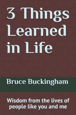 Book cover for 3 Things Learned in Life