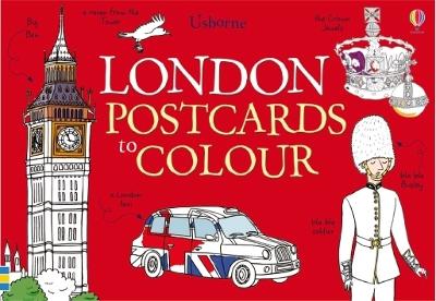 Book cover for 25 London Postcards to Colour