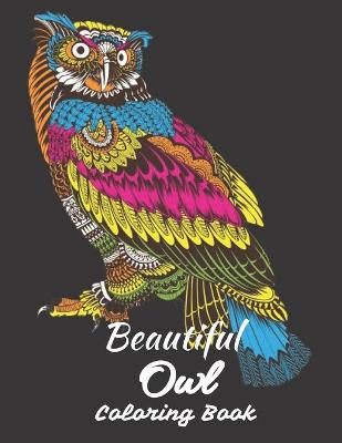 Book cover for Beautiful Owl Coloring Book