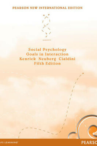 Cover of Social Psychology Pearson New International Edition, plus MyPsychLab without eText