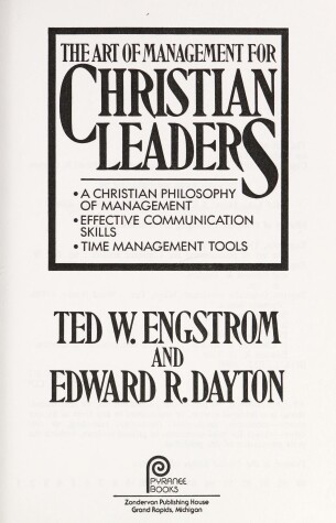 Book cover for The Art of Management for Christian Leaders