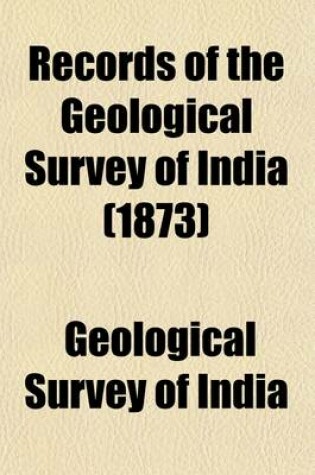 Cover of Records of the Geological Survey of India Volume 6-8