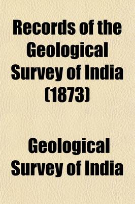 Book cover for Records of the Geological Survey of India Volume 6-8