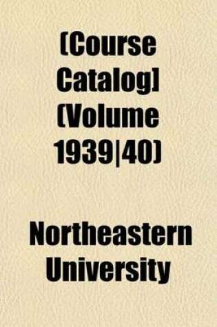 Cover of [Course Catalog] Volume 1939/40