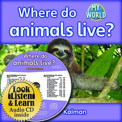 Book cover for Where Do Animals Live? - CD + Hc Book - Package