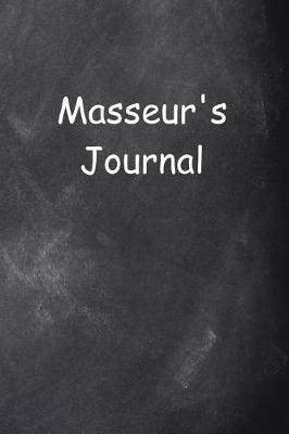Book cover for Masseur's Journal Chalkboard Design