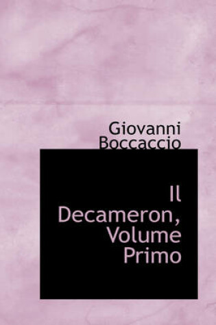 Cover of Il Decameron, Volume Primo