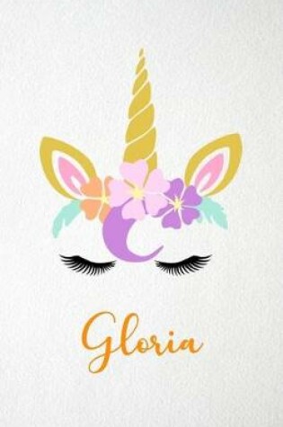 Cover of Gloria A5 Lined Notebook 110 Pages