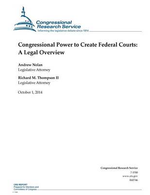 Cover of Congressional Power to Create Federal Courts