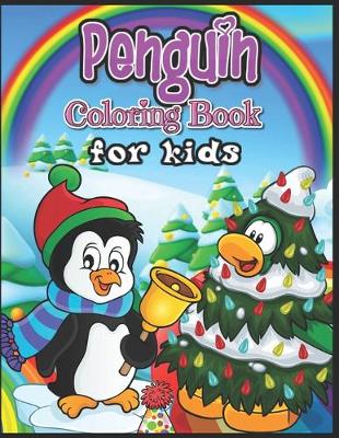 Book cover for Penguin Coloring Book for kids