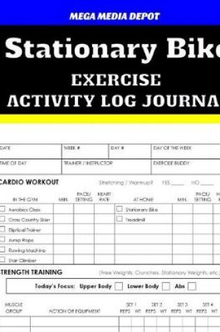 Cover of Stationary Bike Exercise Activity Log Journal