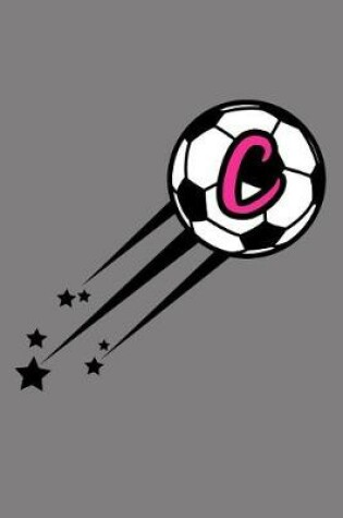Cover of C Monogram Initial Soccer Journal