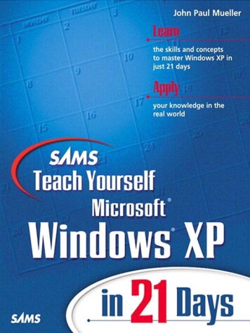Cover of Sams Teach Yourself Microsoft Windows XP in 21 Days