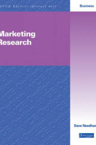 Cover of Marketing Research Business AVCE Optional Units for Edexcel