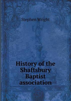 Book cover for History of the Shaftsbury Baptist association