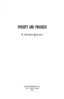 Cover of Poverty & Progress