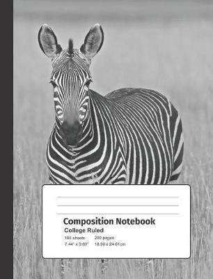 Book cover for Zebra Composition Notebook