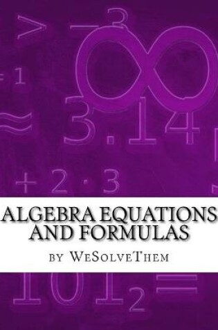 Cover of Algebra Equations and Formulas