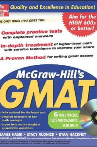 Cover of McGraw-Hill's GMAT with CD-Rom