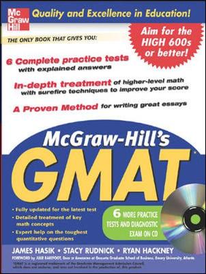 Book cover for McGraw-Hill's GMAT with CD-Rom