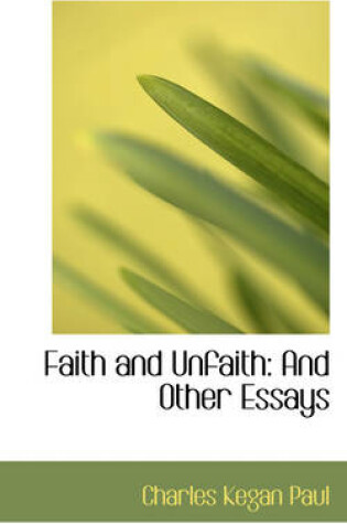 Cover of Faith and Unfaith