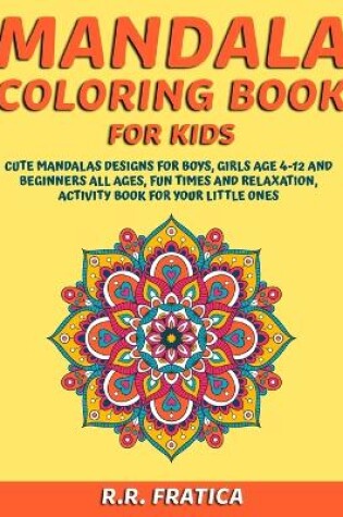 Cover of Mandala coloring book for kids