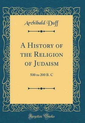 Book cover for A History of the Religion of Judaism