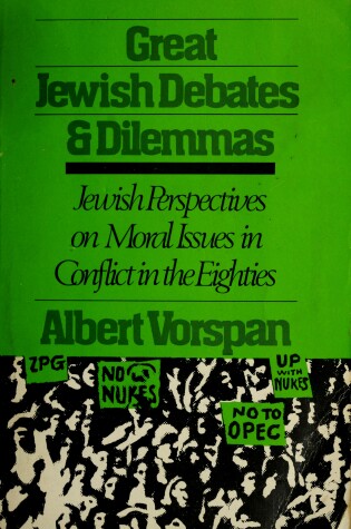 Cover of Great Jewish Debates and Dilemmas