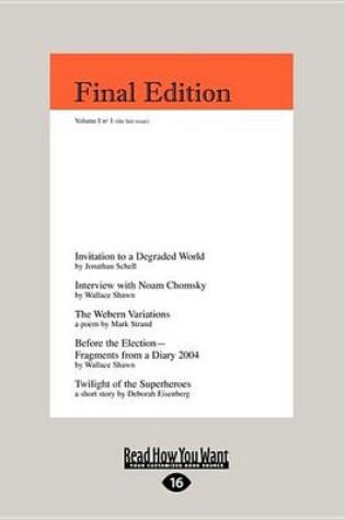 Cover of Final Edition (Large Print 16pt)