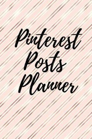 Cover of Pinterest posts planner