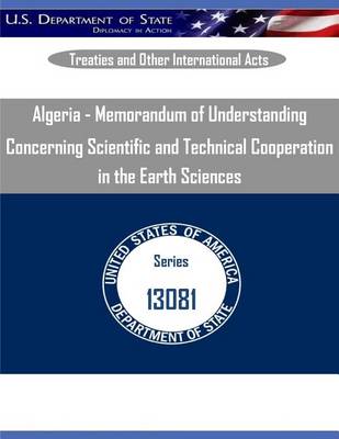 Book cover for Algeria - Memorandum of Understanding Concerning Scientific and Technical Cooperation in the Earth Sciences