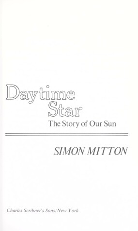 Book cover for Daytime Star, the Story of Our Sun