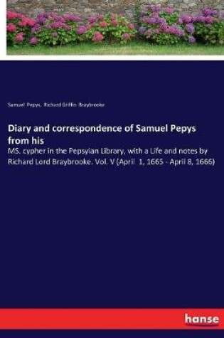 Cover of Diary and correspondence of Samuel Pepys from his