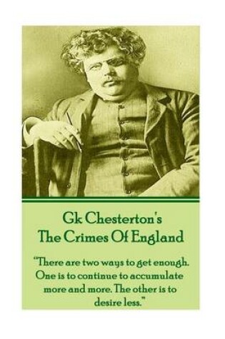 Cover of GK Chesteron's The Crimes Of England