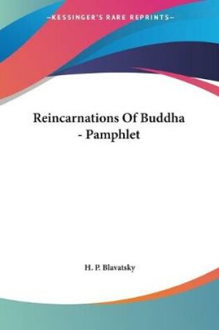 Cover of Reincarnations Of Buddha - Pamphlet