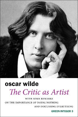 Book cover for The Critic As Artist