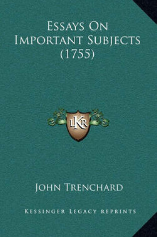 Cover of Essays on Important Subjects (1755)