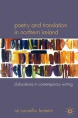 Cover of Poetry and Translation in Northern Ireland