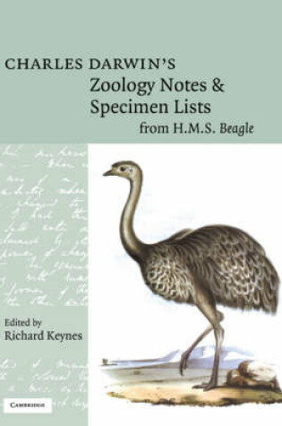 Cover of Charles Darwin's Zoology Notes and Specimen Lists from H. M. S. Beagle