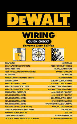 Book cover for DeWalt Wiring Quick Check: Extreme Duty Edition
