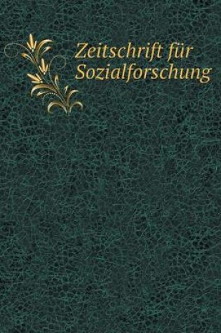 Cover of Zeitschrift für Sozialforschung
