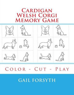 Book cover for Cardigan Welsh Corgi Memory Game