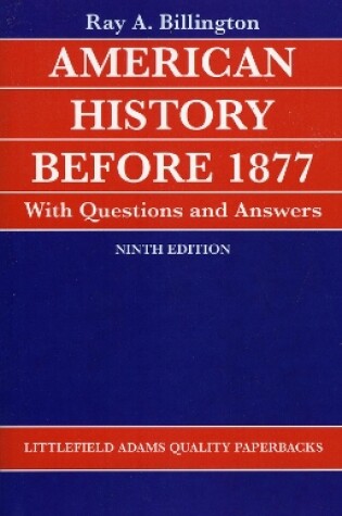 Cover of American History before 1877 with Questions and Answers