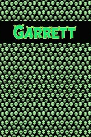 Cover of 120 Page Handwriting Practice Book with Green Alien Cover Garrett